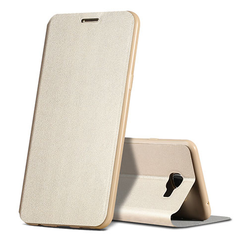 Schutzhülle Stand Tasche Leder für Samsung Galaxy C5 SM-C5000 Gold