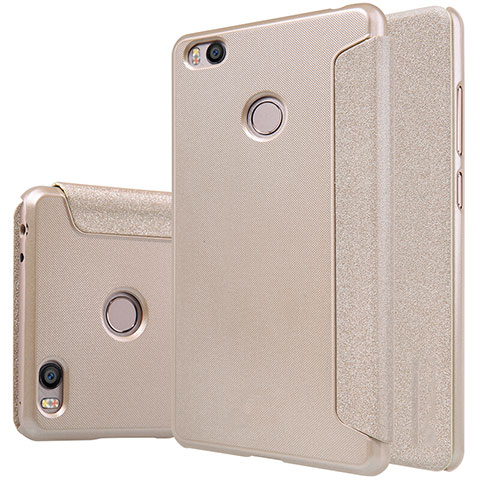 Schutzhülle Stand Tasche Leder für Xiaomi Mi 4S Gold