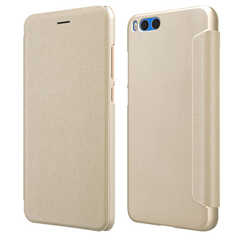 Schutzhülle Stand Tasche Leder für Xiaomi Mi Note 3 Gold