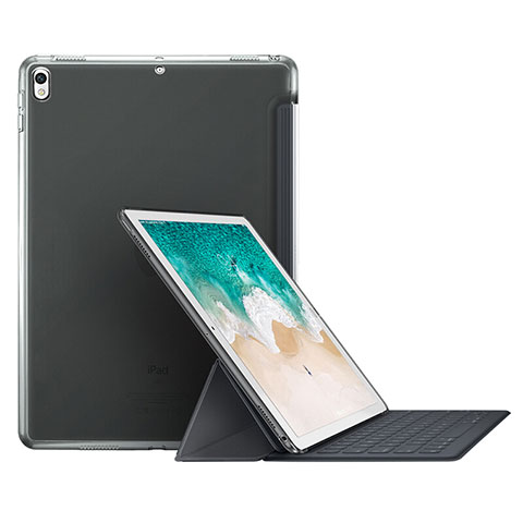 Schutzhülle Stand Tasche Leder L01 für Apple iPad Pro 10.5 Grau