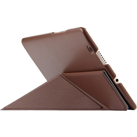 Schutzhülle Stand Tasche Leder L01 für Huawei MediaPad M3 Braun