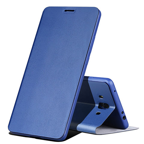 Schutzhülle Stand Tasche Leder L02 für Huawei Mate 10 Blau