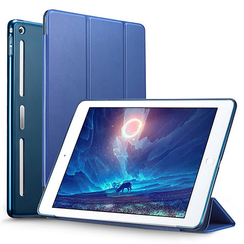 Schutzhülle Stand Tasche Leder L05 für Apple iPad Mini 2 Blau