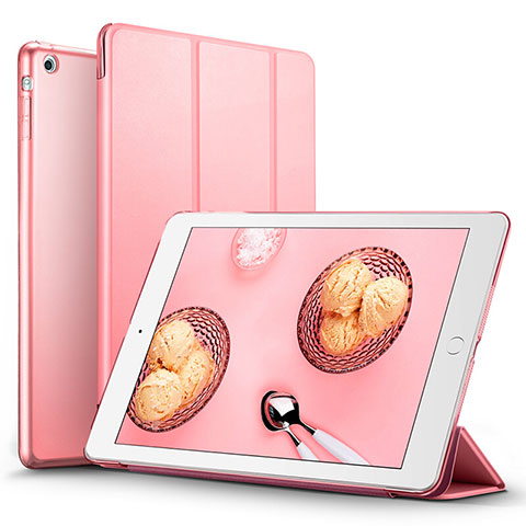 Schutzhülle Stand Tasche Leder L06 für Apple iPad Mini 2 Rosa