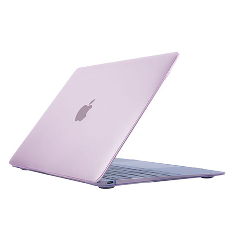 Schutzhülle Ultra Dünn Handyhülle Hülle Durchsichtig Transparent Matt für Apple MacBook 12 zoll Rosa