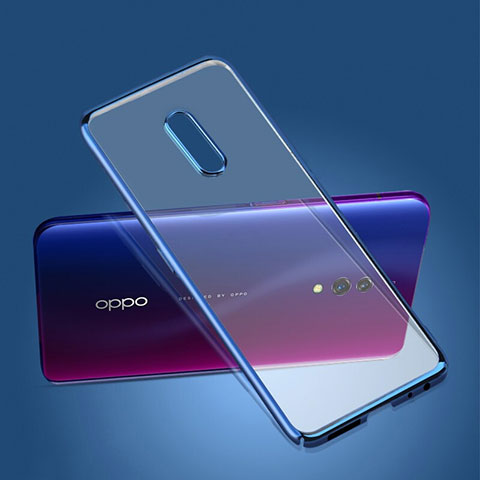 Schutzhülle Ultra Dünn Handyhülle Hülle Durchsichtig Transparent Tasche für Oppo K3 Blau