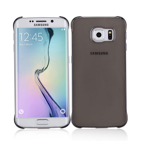 Schutzhülle Ultra Dünn Tasche Durchsichtig Transparent Matt für Samsung Galaxy S6 Edge SM-G925 Grau