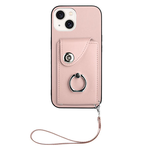 Silikon Hülle Handyhülle Gummi Schutzhülle Flexible Leder Tasche BF1 für Apple iPhone 14 Plus Rosegold