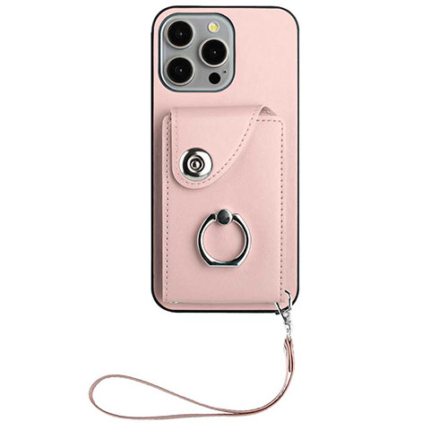 Silikon Hülle Handyhülle Gummi Schutzhülle Flexible Leder Tasche BF1 für Apple iPhone 14 Pro Rosegold