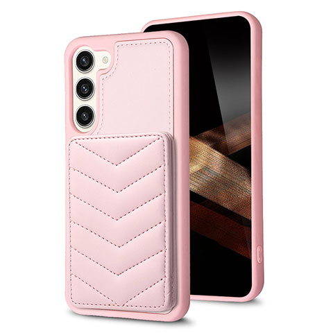 Silikon Hülle Handyhülle Gummi Schutzhülle Flexible Leder Tasche BF1 für Samsung Galaxy S24 Plus 5G Rosegold