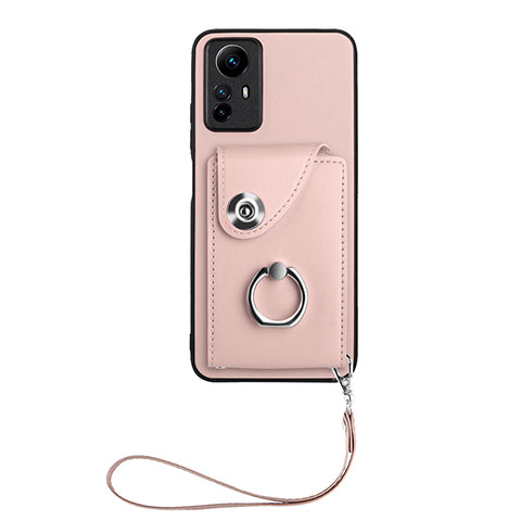 Silikon Hülle Handyhülle Gummi Schutzhülle Flexible Leder Tasche BF1 für Xiaomi Redmi Note 12S Rosegold