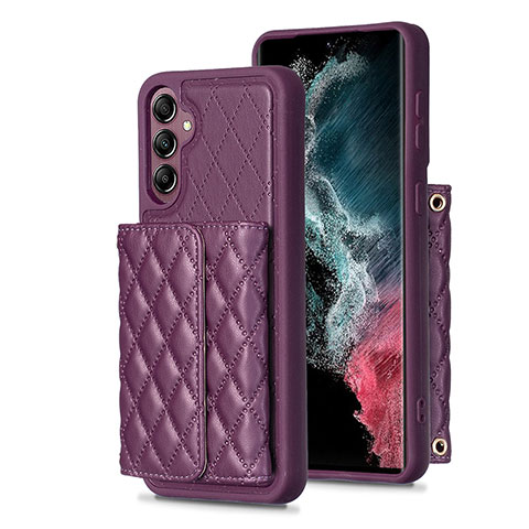 Silikon Hülle Handyhülle Gummi Schutzhülle Flexible Leder Tasche BF5 für Samsung Galaxy Jump3 5G Violett