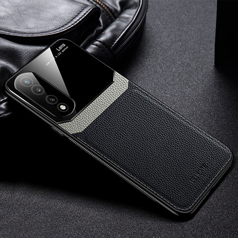 Silikon Hülle Handyhülle Gummi Schutzhülle Flexible Leder Tasche FL1 für Huawei Honor 70 Pro+ Plus 5G Schwarz