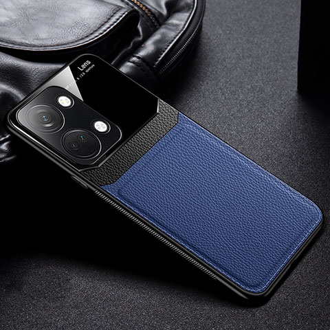 Silikon Hülle Handyhülle Gummi Schutzhülle Flexible Leder Tasche FL1 für OnePlus Ace 2V 5G Blau