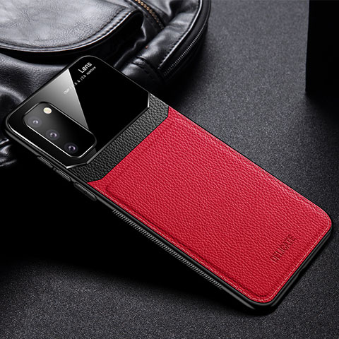 Silikon Hülle Handyhülle Gummi Schutzhülle Flexible Leder Tasche FL1 für Samsung Galaxy S20 FE 5G Rot