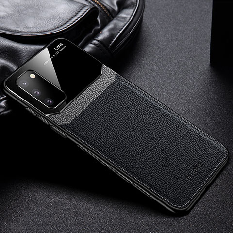 Silikon Hülle Handyhülle Gummi Schutzhülle Flexible Leder Tasche FL1 für Samsung Galaxy S20 Lite 5G Schwarz