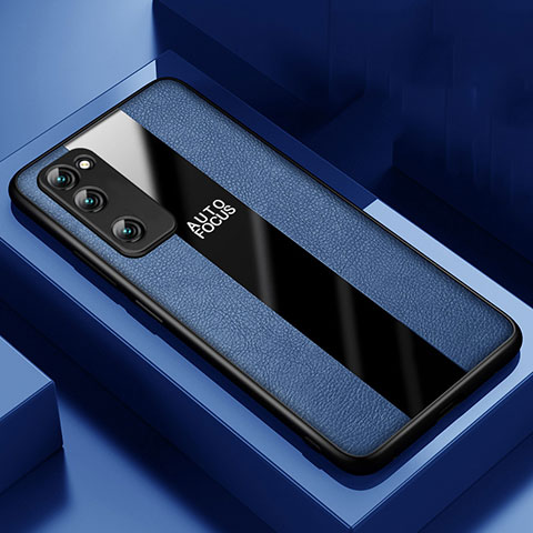 Silikon Hülle Handyhülle Gummi Schutzhülle Flexible Leder Tasche für Huawei Honor 30 Lite 5G Blau