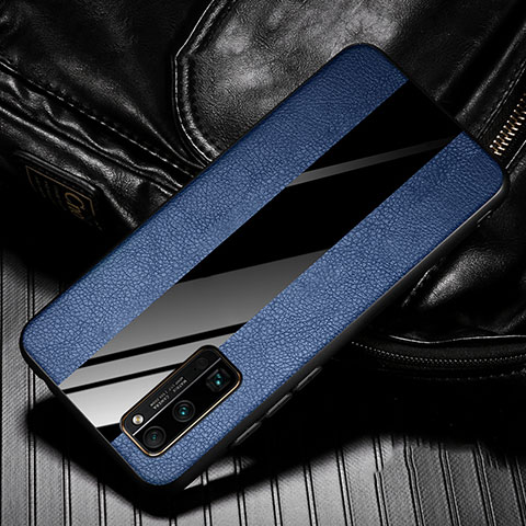 Silikon Hülle Handyhülle Gummi Schutzhülle Flexible Leder Tasche für Huawei Honor 30 Pro+ Plus Blau