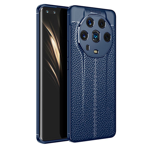 Silikon Hülle Handyhülle Gummi Schutzhülle Flexible Leder Tasche für Huawei Honor Magic4 Ultimate 5G Blau