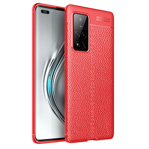 Silikon Hülle Handyhülle Gummi Schutzhülle Flexible Leder Tasche für Huawei Honor V40 5G Rot