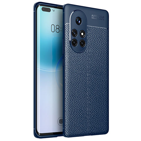 Silikon Hülle Handyhülle Gummi Schutzhülle Flexible Leder Tasche für Huawei Nova 8 Pro 5G Blau