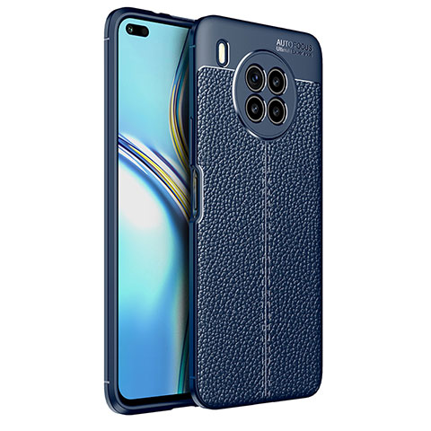 Silikon Hülle Handyhülle Gummi Schutzhülle Flexible Leder Tasche für Huawei Nova 8i Blau