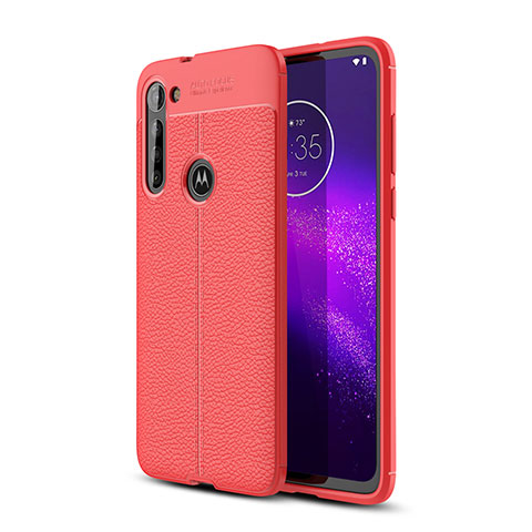 Silikon Hülle Handyhülle Gummi Schutzhülle Flexible Leder Tasche für Motorola Moto G8 Power Rot