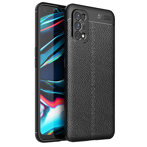 Silikon Hülle Handyhülle Gummi Schutzhülle Flexible Leder Tasche für Realme 7 Pro Schwarz