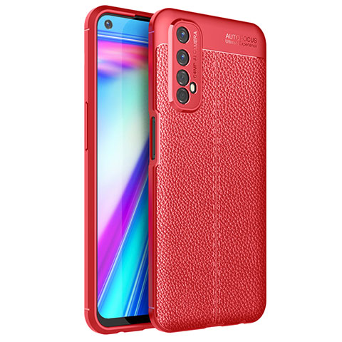 Silikon Hülle Handyhülle Gummi Schutzhülle Flexible Leder Tasche für Realme Narzo 20 Pro Rot