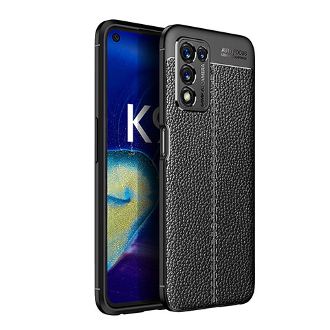 Silikon Hülle Handyhülle Gummi Schutzhülle Flexible Leder Tasche für Realme Q3s 5G Schwarz