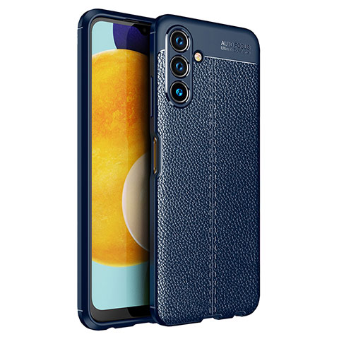 Silikon Hülle Handyhülle Gummi Schutzhülle Flexible Leder Tasche für Samsung Galaxy A13 5G Blau