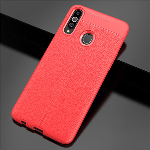 Silikon Hülle Handyhülle Gummi Schutzhülle Flexible Leder Tasche für Samsung Galaxy A20s Rot