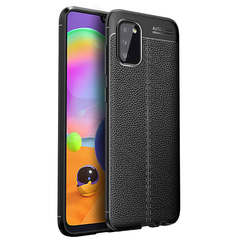 Silikon Hülle Handyhülle Gummi Schutzhülle Flexible Leder Tasche für Samsung Galaxy F02S SM-E025F Schwarz