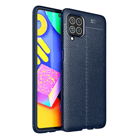 Silikon Hülle Handyhülle Gummi Schutzhülle Flexible Leder Tasche für Samsung Galaxy F62 5G Blau