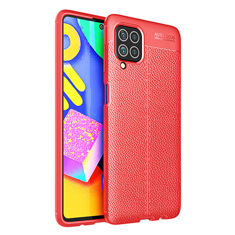 Silikon Hülle Handyhülle Gummi Schutzhülle Flexible Leder Tasche für Samsung Galaxy F62 5G Rot