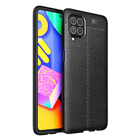 Silikon Hülle Handyhülle Gummi Schutzhülle Flexible Leder Tasche für Samsung Galaxy M62 4G Schwarz