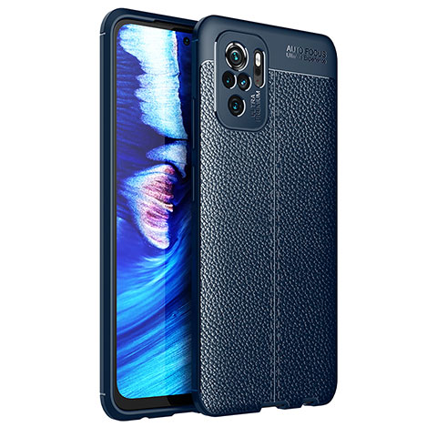 Silikon Hülle Handyhülle Gummi Schutzhülle Flexible Leder Tasche für Xiaomi Redmi Note 11 SE India 4G Blau