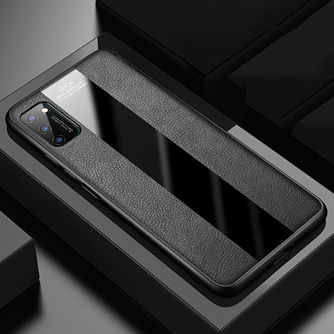 Silikon Hülle Handyhülle Gummi Schutzhülle Flexible Leder Tasche H02 für Huawei Honor V30 5G Schwarz