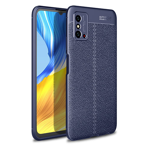 Silikon Hülle Handyhülle Gummi Schutzhülle Flexible Leder Tasche H02 für Huawei Honor X10 Max 5G Blau