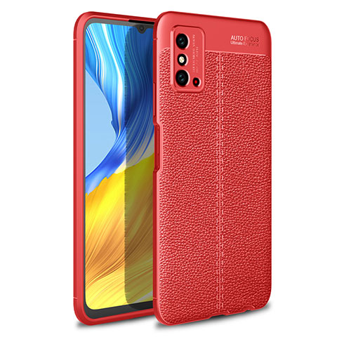 Silikon Hülle Handyhülle Gummi Schutzhülle Flexible Leder Tasche H02 für Huawei Honor X10 Max 5G Rot