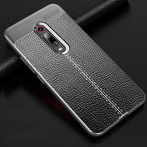 Silikon Hülle Handyhülle Gummi Schutzhülle Flexible Leder Tasche H03 für Xiaomi Redmi K20 Grau