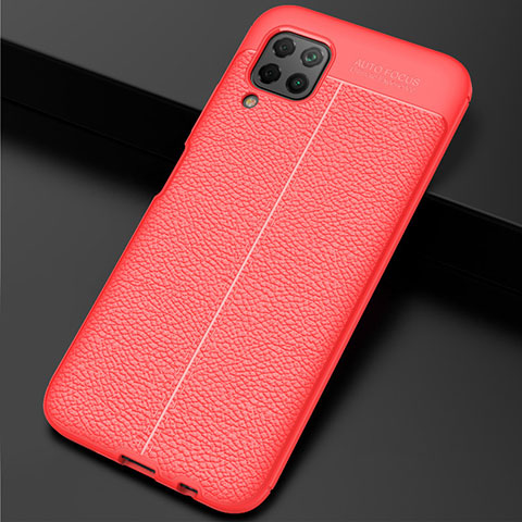 Silikon Hülle Handyhülle Gummi Schutzhülle Flexible Leder Tasche H06 für Huawei Nova 6 SE Rot