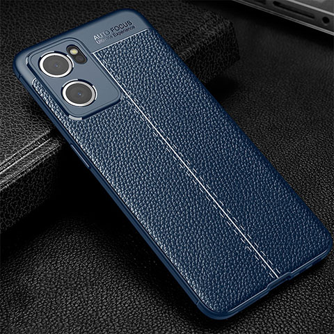 Silikon Hülle Handyhülle Gummi Schutzhülle Flexible Leder Tasche S01 für OnePlus Nord CE 2 5G Blau