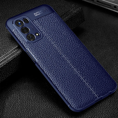 Silikon Hülle Handyhülle Gummi Schutzhülle Flexible Leder Tasche S01 für OnePlus Nord N200 5G Blau