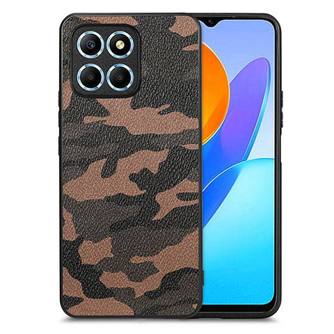 Silikon Hülle Handyhülle Gummi Schutzhülle Flexible Leder Tasche S01D für Huawei Honor X6 Braun