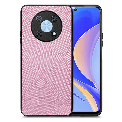 Silikon Hülle Handyhülle Gummi Schutzhülle Flexible Leder Tasche S02D für Huawei Nova Y90 Rosa