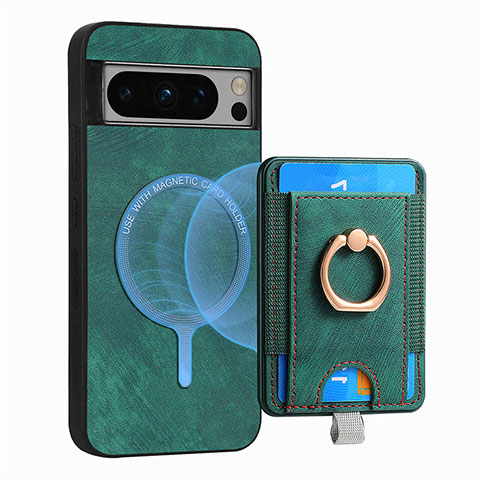 Silikon Hülle Handyhülle Gummi Schutzhülle Flexible Leder Tasche SD1 für Google Pixel 8 Pro 5G Grün