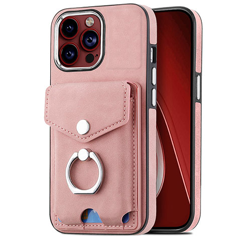 Silikon Hülle Handyhülle Gummi Schutzhülle Flexible Leder Tasche SD16 für Apple iPhone 13 Pro Max Rosa