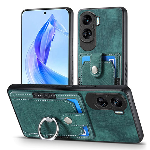 Silikon Hülle Handyhülle Gummi Schutzhülle Flexible Leder Tasche SD2 für Huawei Honor 90 Lite 5G Grün