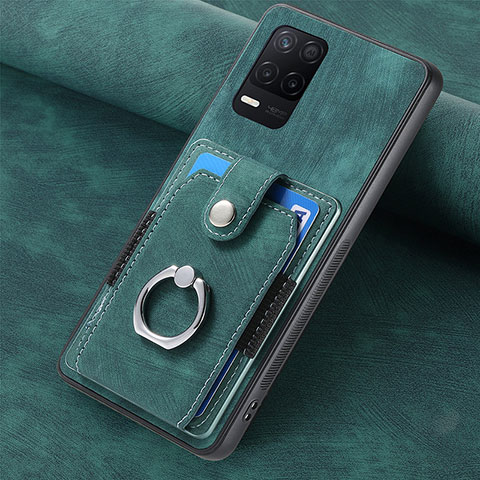 Silikon Hülle Handyhülle Gummi Schutzhülle Flexible Leder Tasche SD2 für Realme 8s 5G Grün